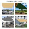 Rectangular Sun Shade Sail 1.8 x 9 m, Orange view 3