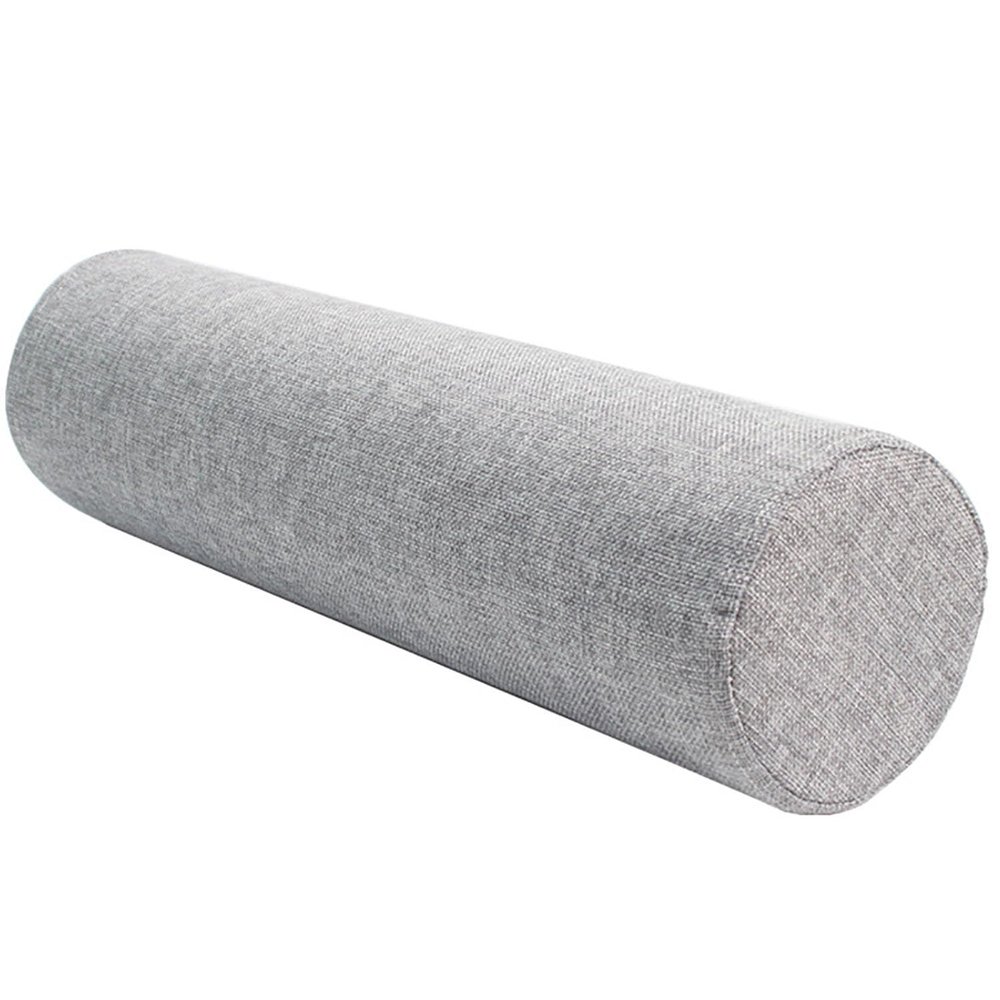 AQIGR Bolster Pillow Neck Support Pillow Back Support Cushion for Neck, Legs and Back, Light Gray, 10 x 15 cm