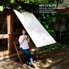 Rectangular Shade Sail 1 x 6 m, Privacy, Sun and Wind Protection, 98% UV Block, White view 2
