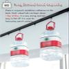Adhesive Ceiling Curtain Track with End Caps and Hooks, Black, No Drilling view 4
