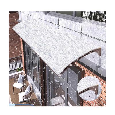 QWEASDF Generic Door Awning with Side Panel, Polycarbonate Cover, 90 x 210 cm