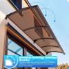 QWEASDF Generic Door Awning with Side Panel, Polycarbonate Cover, 90 x 210 cm view 3