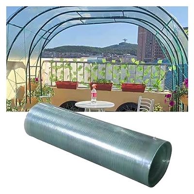 Clear Acrylic Plastic Sheet, 1.2 mm Thick Polycarbonate Roofing Sheet, UV Protection, Rain-Resistant Daylight Panels, Impact-Resistant Fiberglass Insulation, Easy to Bend and Cut (Color