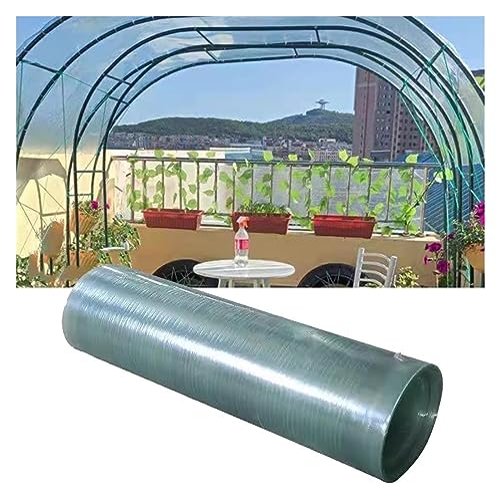 Clear Acrylic Plastic Sheet, 1.2 mm Thick Polycarbonate Roofing Sheet, UV Protection, Rain-Resistant Daylight Panels, Impact-Resistant Fiberglass Insulation, Easy to Bend and Cut (Color
