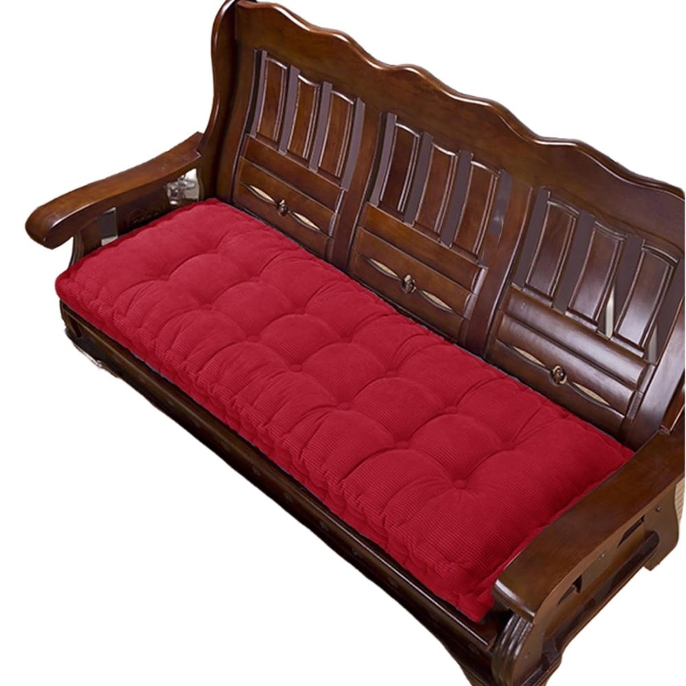 Miecoae Garden Bench Cushion, Outdoor Seat Pad, 185 x 35 cm