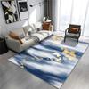 RUGMRZ Blue Geometric Crystal Velvet Rug, 80 x 160 cm view 1