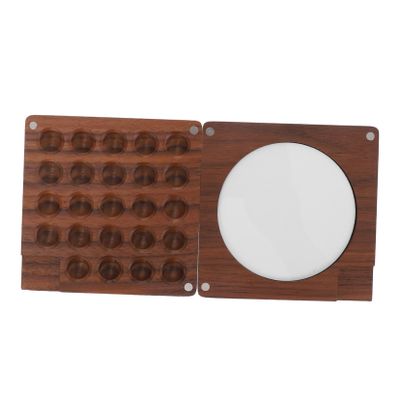 Small Black Walnut Wood Paint Box for Artists and Travel