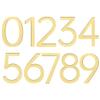 Gold 4 Self-Adhesive 3D Door Number, 3.3 x 5 cm view 4
