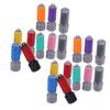 20 Round Plastic Stamp Holders for DIY Name Stamps view 1