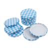 50 Silver Iron Wide-Mouth Canning Jar Lids, High-Temperature Resistant view 1