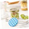 50 Silver Iron Wide-Mouth Canning Jar Lids, High-Temperature Resistant view 4