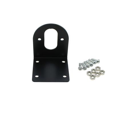 RLECS 37 mm DC Geared Motor Mounting Bracket, Cold-Rolled Steel, L-Shaped with M3 Hardware