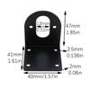 RLECS 37 mm DC Geared Motor Mounting Bracket, Cold-Rolled Steel, L-Shaped with M3 Hardware view 2