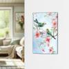 Spring Bird Single Toggle Switch Wall Plate, Green Songbirds with Peach Blossoms view 2