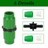 12-Piece Expandable Garden Hose Repair Connector Set, Female-to-Male (B) view 3