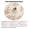 WTBHDUK Round Mahjong Mat for Poker Tables with Carrying Bag, Beige, 47.2 x 47.2 in view 2