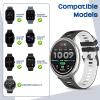 SenMore 2-Pack 20mm Soft Silicone Replacement Bands for Amazfit and Garmin Smartwatches view 3
