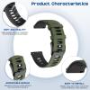 SenMore 2-Pack 20mm Soft Silicone Replacement Bands for Amazfit and Garmin Smartwatches view 4