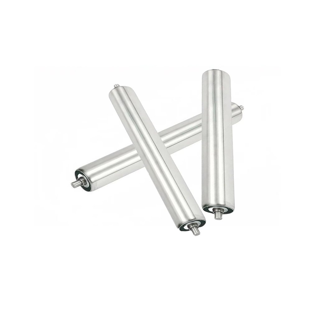 Non-Powered Stainless Steel Roller, 1-Piece Roller Conveyor Replacement Part, Galvanized End, 2.4-Inch Diameter, for Warehouse/Packaging (900 x 940 x 15 mm)