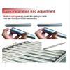 Non-Powered Stainless Steel Roller, 1-Piece Roller Conveyor Replacement Part, Galvanized End, 2.4-Inch Diameter, for Warehouse/Packaging (900 x 940 x 15 mm) view 4