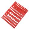 TOPPERFUN 3-Piece Socket Holders, Red ABS, for 1/4-, 3/8-, and 1/2-Inch Sockets, Corrosion-Resistant, Wall-Mountable view 1