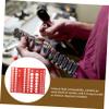 TOPPERFUN 3-Piece Socket Holders, Red ABS, for 1/4-, 3/8-, and 1/2-Inch Sockets, Corrosion-Resistant, Wall-Mountable view 4