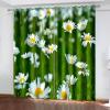 Beydodo Blackout Curtains, 2-Pack, 132 x 183 cm, Cute Daisy Pattern view 1