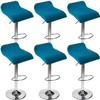 Hoowarm Stretch Bar Stool Covers, Removable Washable Swivel Seat Covers, 1/2/4/6-Piece Set (B3, 6PCS) view 1