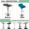 Hoowarm Stretch Bar Stool Covers, Removable Washable Swivel Seat Covers, 1/2/4/6-Piece Set (B3, 6PCS) view 4