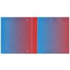 3-Ring Binder with Clipboard, 2.5 cm, 1/2-Pack, Blue-to-Red Gradient view 2