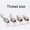 HJHLYJQBF 10-Piece 304 Stainless Steel Flexible Coolant Nozzle Set view 3