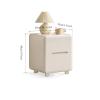 GEK208130 Weier Solid Wood Nightstand with Drawers view 2