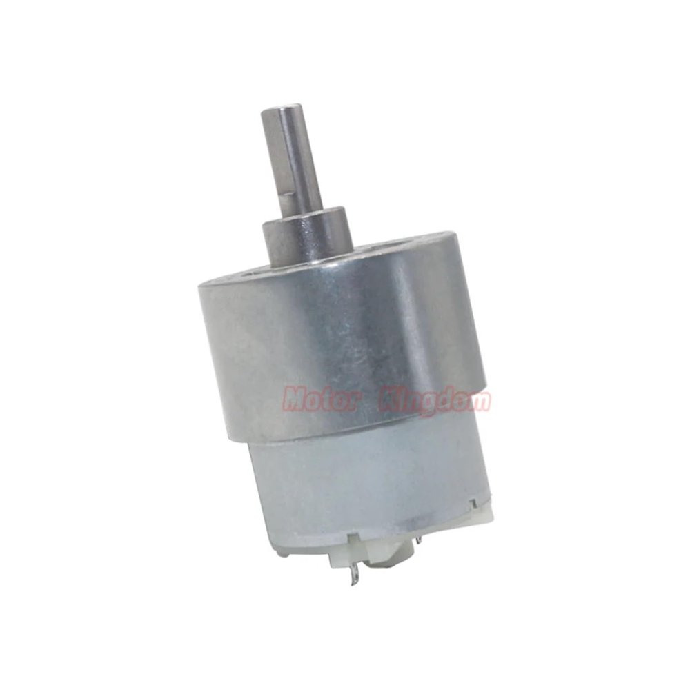 37 mm Full-Metal Gearbox Gearmotor, Electronic Starter, DC 6–12 V, 640 RPM, High Torque, 6 mm Shaft, DIY Smart Robot