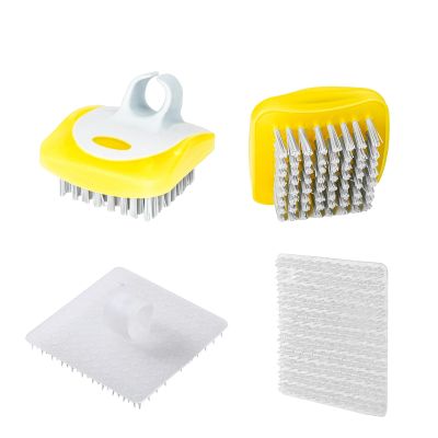 ICEICE Double-Sided Potato and Vegetable Scrub Brushes, 4-Piece Set