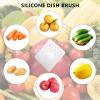 ICEICE Double-Sided Potato and Vegetable Scrub Brushes, 4-Piece Set view 4