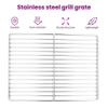 vidaXL Stainless Steel Grill Grate 40 x 35 cm Silver view 3