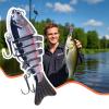 Floating Bass Fishing Lure, Multi-Jointed Lure with Hooks view 3