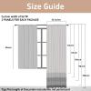 Pacok Voile Curtains, 90 in, 2 Panels, Rod Pocket, 56 x 90 in, Green view 2