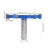 Baxnore T-Slot Cutter, Carbon Steel Alloy, 12 mm Straight Shank view 2