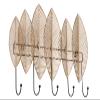 ALMA Metal Wall-Mounted Coat Rack in Black and Gold, 35 cm Wide view 1
