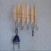 ALMA Metal Wall-Mounted Coat Rack in Black and Gold, 35 cm Wide view 2