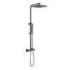 KOMIRO Black Thermostatic Shower System with Rain Shower view 2