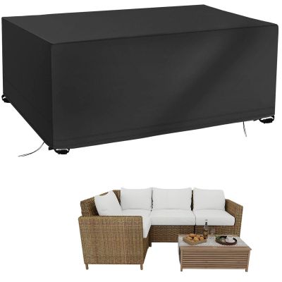 BDBSGBH Waterproof Outdoor Furniture Cover, Black, 210 x 190 x 85 cm