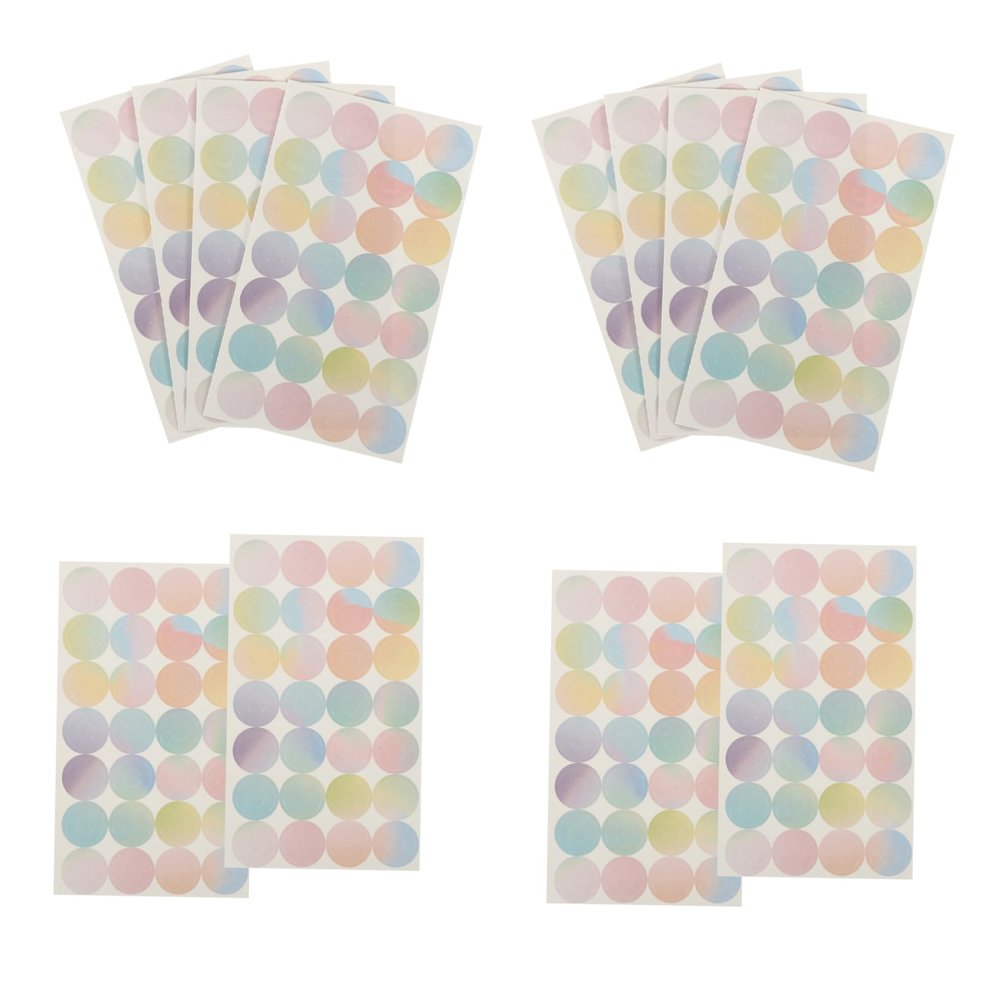 Self-Adhesive Paper Reinforcement Stickers, 16 Sheets