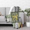 75th Birthday Throw Blanket for Women and Men view 3
