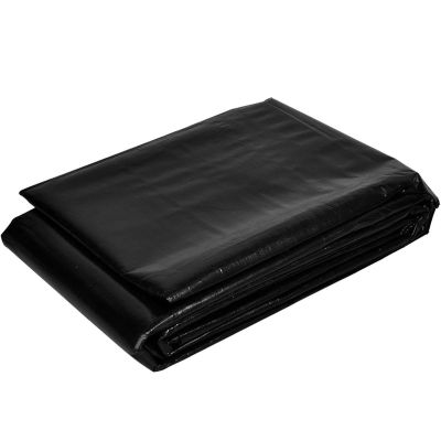 0.12 mm HDPE Pond Liner for Outdoor Use, Black, 4x6 m to 10x15 m