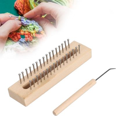 Buqpow Authentic Knitting Board and Wooden Loom Set