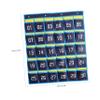 jojofuny Wall Pocket Chart with 4 Hooks, Nonwoven Fabric, 30 Pockets view 2