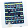 jojofuny Wall Pocket Chart with 4 Hooks, Nonwoven Fabric, 30 Pockets view 4