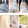 Duories 500 cm x 230 cm Extra-Wide Soft Tulle Mesh Fabric, Red view 3